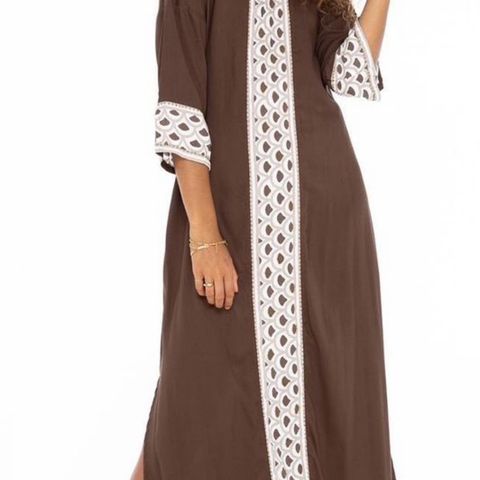 Ny Kaftan 🤎  Strandkjole sommerkjole Mermaid Mykonos Choco 🤎 Skemo Beach Caftan