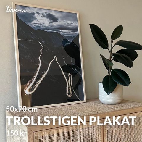 Plakat Trollstigen 50x70