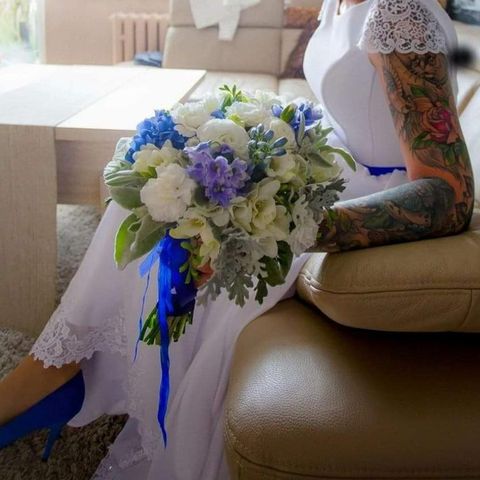 Vakker brudekjole, perfekt stand,brukt kun til reklame for bryllupsbutikk