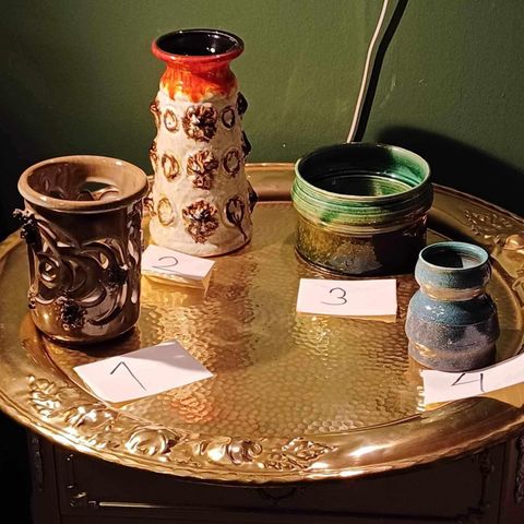 Vaser/ keramiske / dekorasjon/unike mønstre