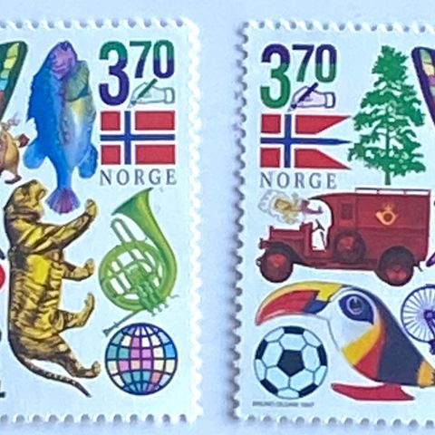 Norge 1997 Barnas Frimerkeklubb NK 1312-NK 1313 Postfrisk