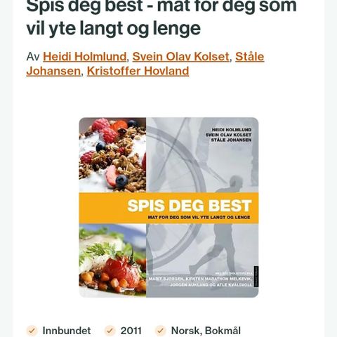 Boken "Spis deg best"