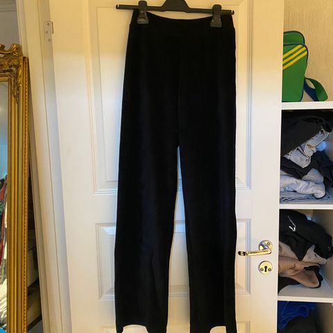 Velour bukse str xs