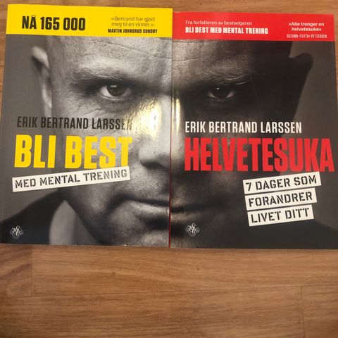 Bøkene Bli best med mental trening og Helvetesuka av Erik B. Larssen