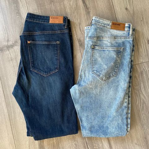 2 stk. jeans / dongeri bukser dame str 33/32