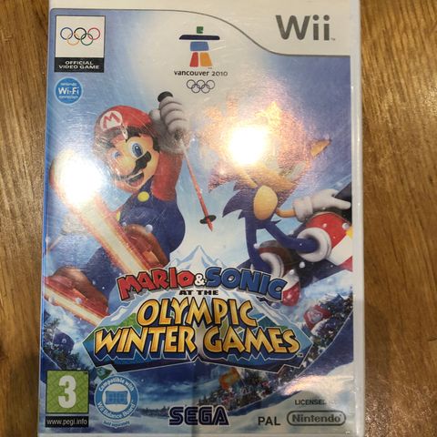 Nintendo wii spill Mario & Sonic olympic winter games