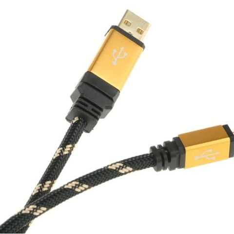 High Fidelity Lydkabel - USB A Mini GOLD garantert Lydløft!