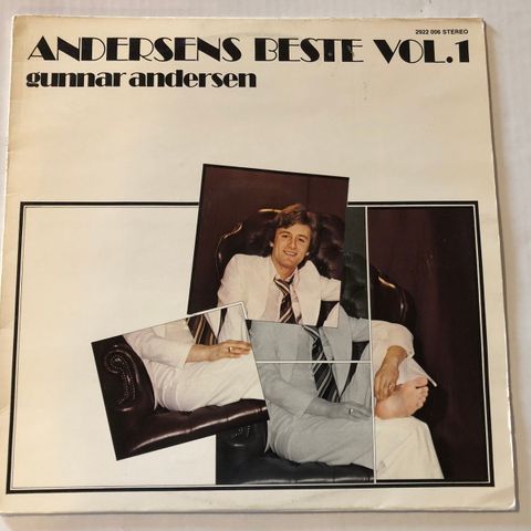 GUNNAR ANDERSEN / ANDERSENS BESTE VOL 1 - VINYL LP  (3 BUSSERULLS MEDLEM)