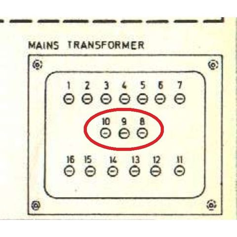 Tandberg TR1055 Transformator