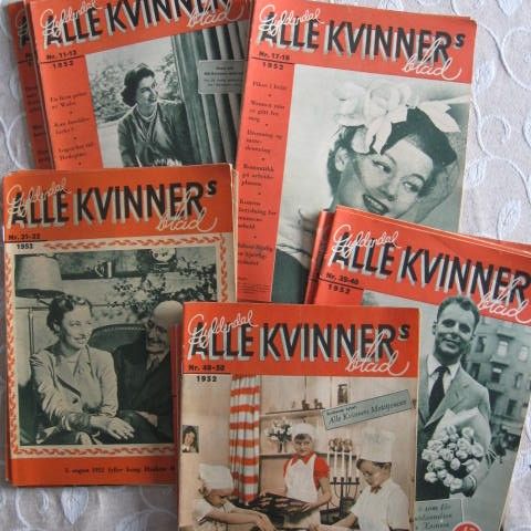 Alle Kvinner's - 1952 - 24 stk. - Se bilder!