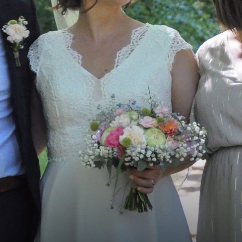 Brudekjole fra Bianco Evento, Dalila med tilbehør