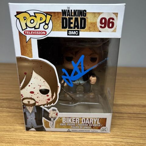 Daryl Dixon Bloody Funko Pop! Signert av Norman Reedus PSA The Walking Dead