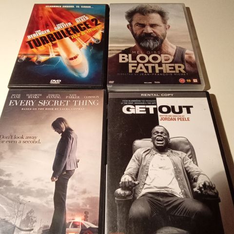 Every Secret Thing - Get Out - Blood Father - Torbulence 2.  Norske tekster