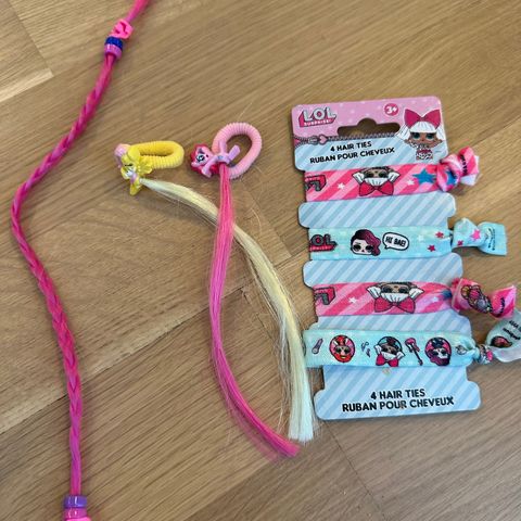 My little pony hårstrikker og LOL armbånd