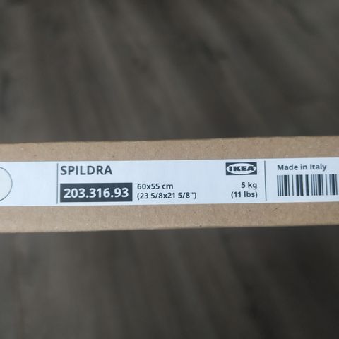 Ikea Spildra 60x55 plate