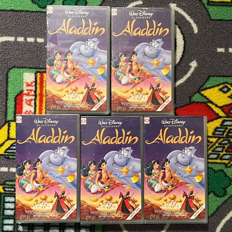 Uåpnet Aladdin VHS 1992