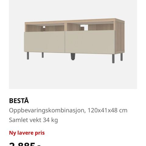 Ikea Bestå tv-benk