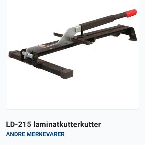 Laminatkutter