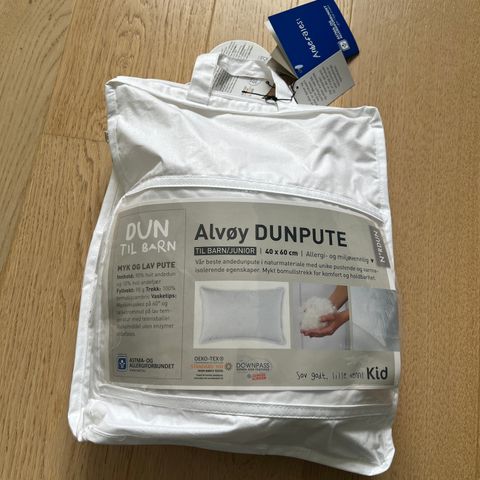 Alvøy dunpute 40*60 junior