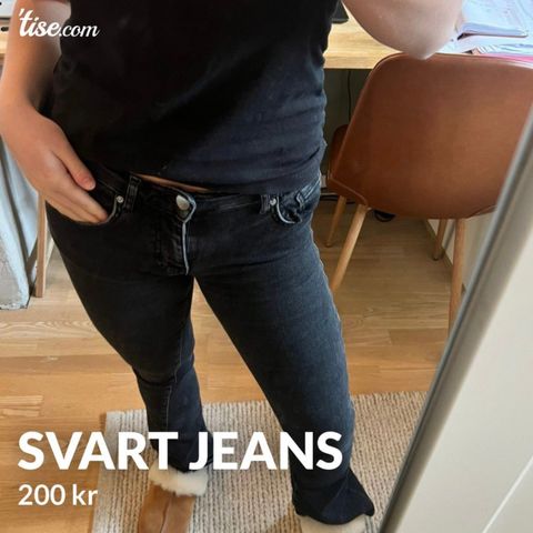 Svarte jeans
