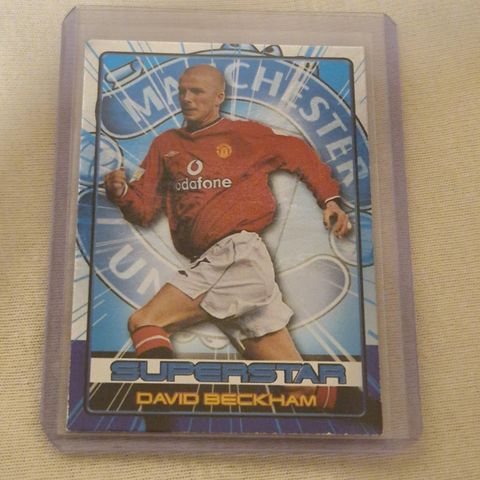 David Beckham Superstar 2001 Topps Premier Gold  s4