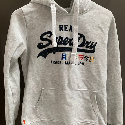 SuperDry grå hettegenser, Small