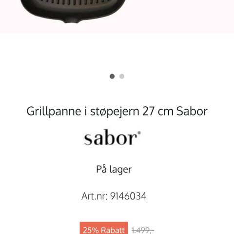 Stekepanne sabor grill