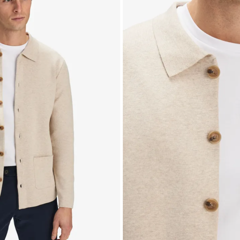 Cardigan fra John Henrick (L)