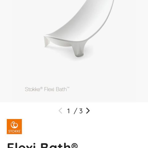 Stokke Flexi Bath Newborn Support/spedbarnstøtte til badebalje