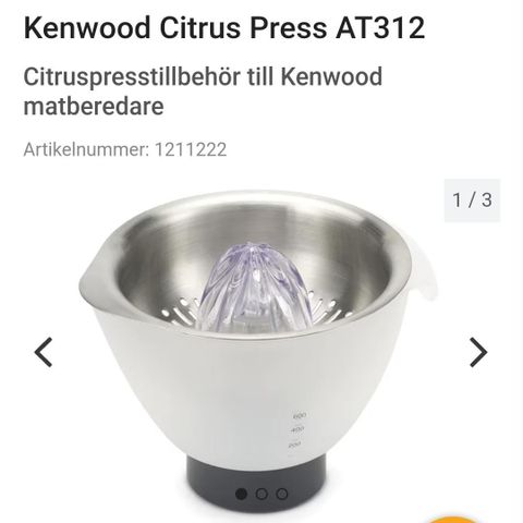 Kenwood sitrus presse