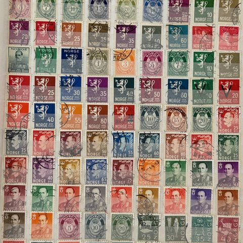 525 norske frimerker