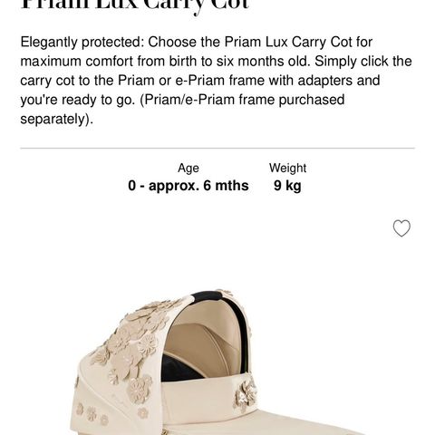 Priam Lux Carry Cot