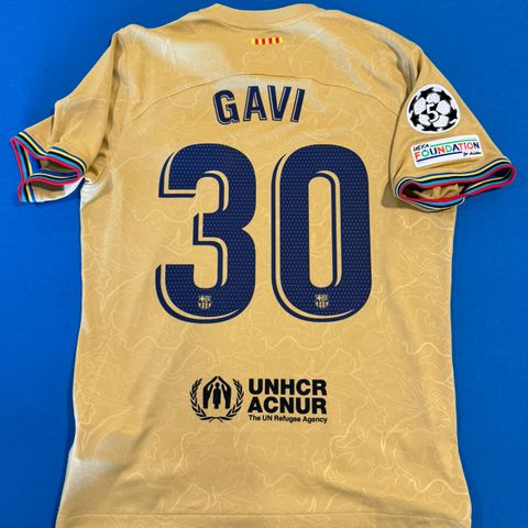 Barcelona 2022/23 Fotballdrakt Gavi (M)
