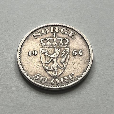 1954.  50 Øre