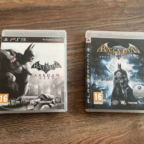 Batman Arkham Asylumn , Batman Arkham City PS3 PlayStation 3