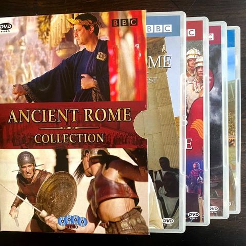 4 DVD'er om Antikken i Roma. Filmatisert.