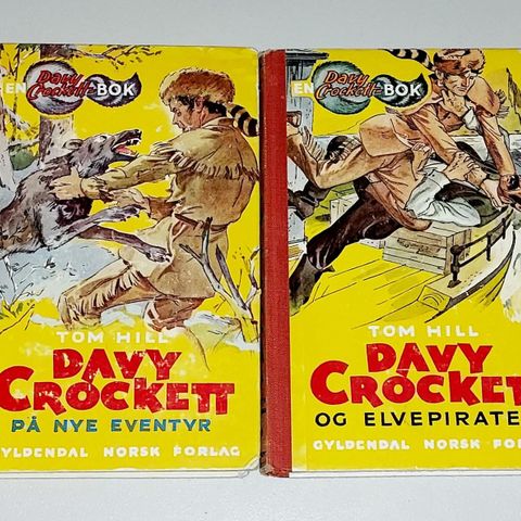 2 ELDRE DAVY CROCKETT BØKER.NR.6,10.