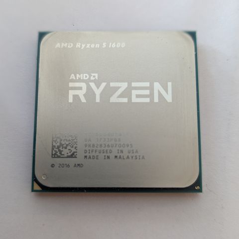 AMD Ryzen 5 1600 3,2Ghz m/original AMD cpu kjøler