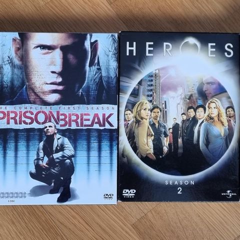 Prison Break og Heroes Sesong 1 og 2