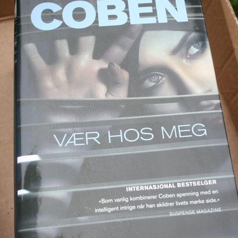 Harland Coben "Vær hos meg". Krim. Internasjonal bestselger. Ubrukt.