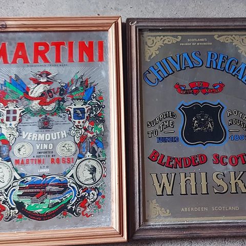Martini og chivas regal speil