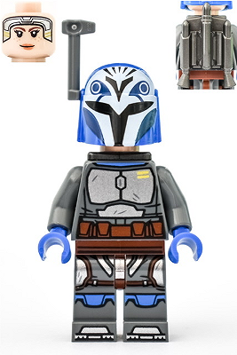 Ny Lego Star Wars Minifigur Bo-Katan Kryze (ikke satt sammen)