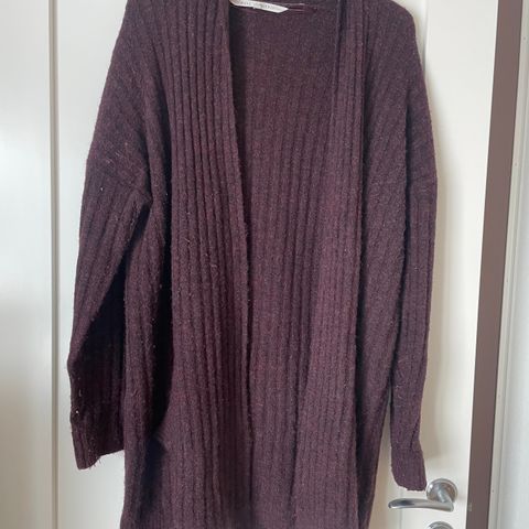 Cardigan m/ull i str. xl