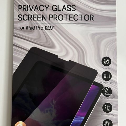 Skjermbeskytter med privacy glass til iPad 12,9"