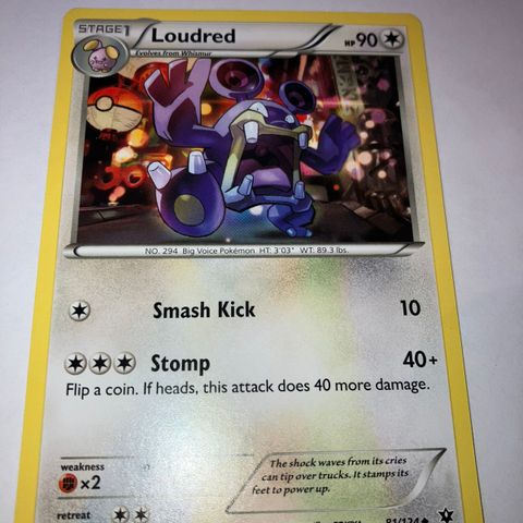 Loudred 81/124 Pokemon kort