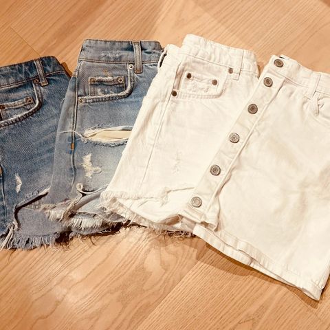 Gant skjørt og Zara shorts str. 34/S