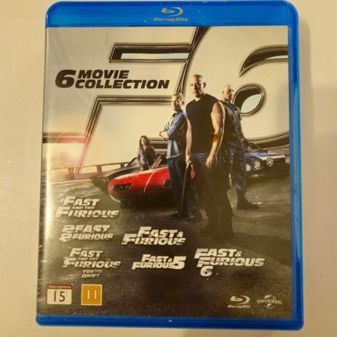 The Fast & The Furious 1-6, 6 Movies Collection Box