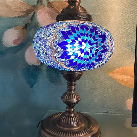 Tyrkisk mosaikk bordlampe