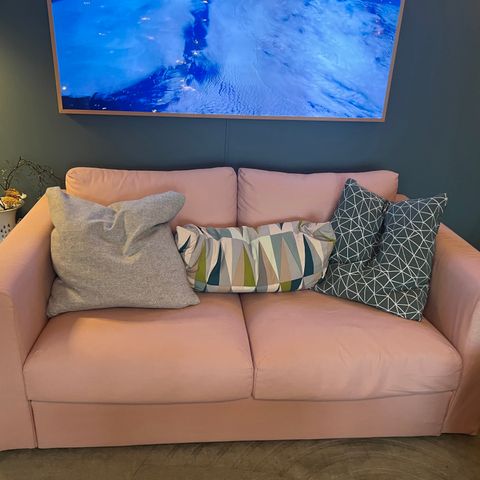IKEA Vimle sofa (både rosa og grønt trekk følger med) - lite brukt