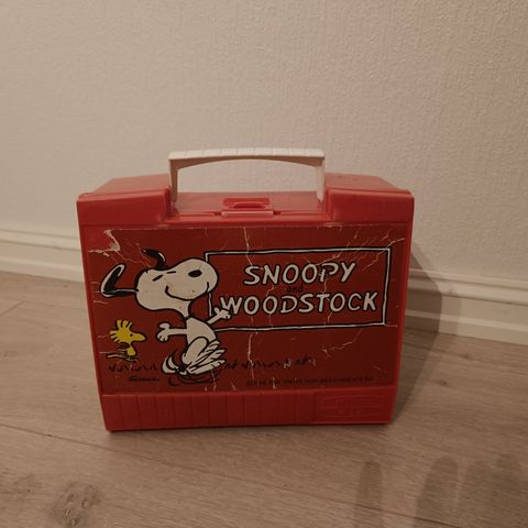 Snoopy Woodstock koffert/matboks